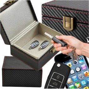 Pudełko na kluczyki karty telefon klatka faradaya keyless carbon