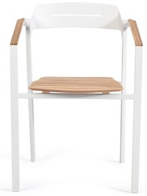 Białe metalowe krzesło ogrodowe Icon – Diphano