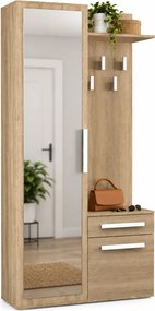 Garderoba Z Lustrem Dąb Sonoma R1-W96