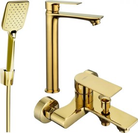 Mexen Royo R62 zestaw wannowy, złoty - 72213R62-50