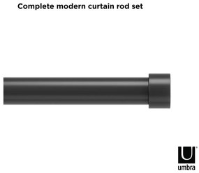 Stalowy regulowany karnisz 168 - 305 cm Cappa – Umbra
