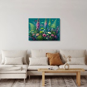 Obraz na szkle - Kwiaty łąkowe (70x50 cm)
