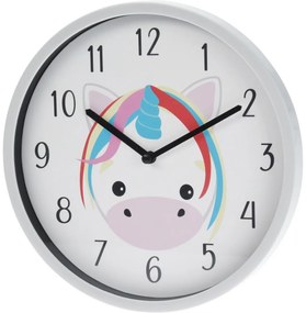 Zegar ścienny dla dzieci Jednorożec, 22 cm