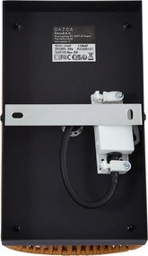 Lampa ścienna Japandi pomarańczowa z czarnym IP44 - Jayla