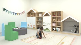 Komplet mebli do sal żłobkowych i przedszkolnych Blox Nature 3