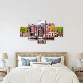 Obraz - Amsterdam, domy tańca (125x70 cm)