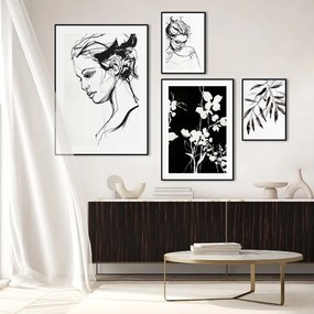 Obraz 50x70 cm Silhouet Leaves – Malerifabrikken