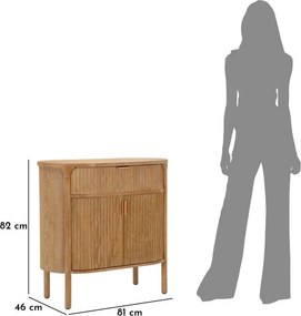 Komoda z litego drewna jodłowego w naturalnym kolorze 81x82x46 cm Gothenburg – Mauro Ferretti