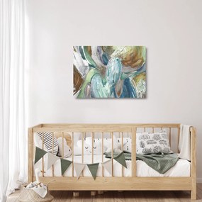 Obraz na szkle - Abstrakcyjny obraz postaci (70x50 cm)