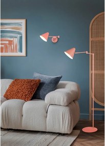 Pomarańczowa lampa stojąca z elastyczną konstrukcją (wysokość 126,5 cm) Cosima – Trio