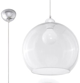 Lampa wisząca BALL transparentna SOLLUX  LIGHTING