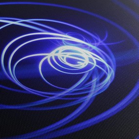 Obraz niebieskich spiral (125x70 cm)