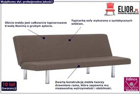 Sofa nowoczesna Melwin 2X – szarobrązowa