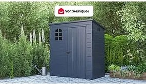 Schowek ogrodowy z antracytowej żywicy 2,09 m² - NERIO