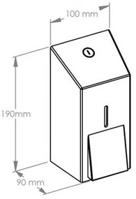 Dozownik mydła w płynie MERIDA 400 ml, czarny
