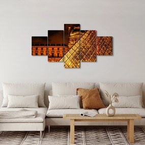 Obraz Luwru w Paryżu (125x70 cm)