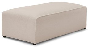 Beżowy podnóżek modułowy z materiału bouclé Megeve – Bobochic Paris