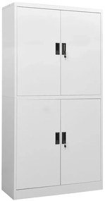 Jasnoszara szafa do biura na segregatory C0-A92