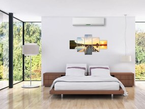 Obraz drewnianego molo (125x70 cm)