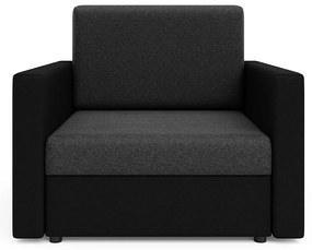 Sofa Amerykanka Czarny Szary + Bernis 2X