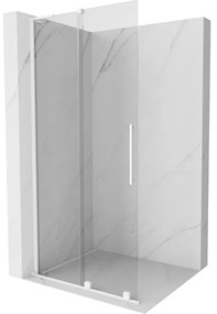 Mexen Velar L ścianka prysznicowa rozsuwana Walk-in 90 x 200 cm, transparent 8 mm, biała - 871-090-003-03-20