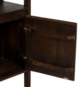 Brązowa komoda z litego drewna mango 190x86x40 cm Kurt – Ixia