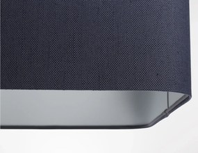 Lampa wisząca KWADRO LEN 004-40w25 granatowa/szara BPS KONCEPT
