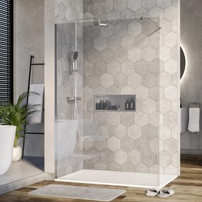 Ścianka prysznicowa Walk-In EX101 szkło z powłoką Nano