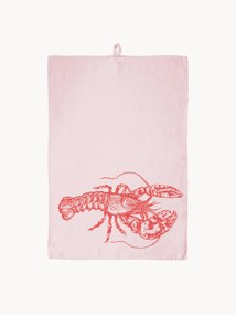 Ręcznie wykonany ręcznik kuchenny z lnu Lobster