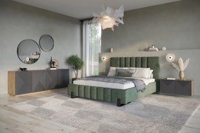 Komoda Asha 200 cm - artisan / rivier stone mat