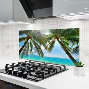 Panel Szklany Tropikalny Brzeg Oceanu