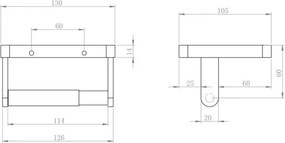 Uchwyt na rolkę papieru toaletowego SDLTPH