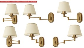 Kinkiet hotelowy z obracanymi ramionami YZ-K1R