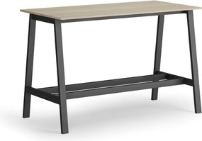 Wysoki stół barowy, 1600 x 800 mm, dąb naturalny