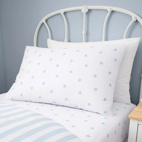 Biało-niebieska bawełniana pościel dziecięca dwuosobowa 200x200 cm Mini Star &amp; Stripes – Bianca