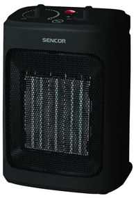 Sencor - Wentylator z grzałką ceramiczną 900/1300/2000W/230V czarny