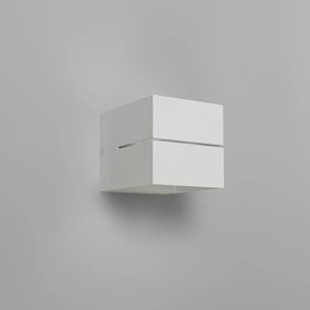 Nowoczesna lampa ścienna biała 9,7 cm - Transfer Groove