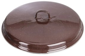 Orion Pokrywa emaliowana BROWN Lem, 37,5 cm, śred. 37,5 cm