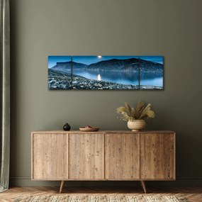 Obraz nocnego krajobrazu, Islandia (170x50 cm)