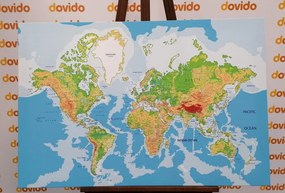 Obraz na korku klasyczna mapa świata
