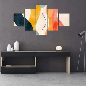 Obraz - Minimalistyczna kolorowa ilustracja II. (125x70 cm)