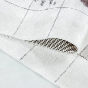 Dywan drukowany antypoślizgowy Fiesta patchwork skóry 200 cm x 290 cm