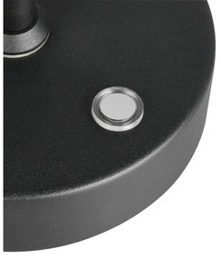Czarna lampa stołowa LED (wysokość 45 cm) Moreno – Trio
