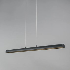 Lampa wisząca czarna ze złotym wnętrzem, w tym LED - Balo 4