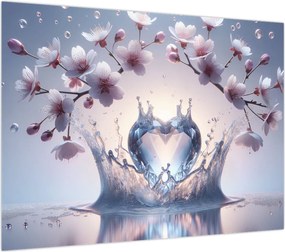 Obraz - Diamentowe serce (70x50 cm)