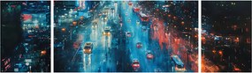 Obraz - Duże miasto, obraz olejny (170x50 cm)