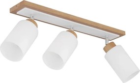 Globo 15977-3 - Oprawa punktowa ROWENA 3xE27/60W/230V dąb/biały
