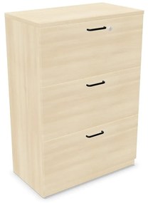 Komoda biurowa EASY SPACE CABINET 3D 80cm akacjowa zamykana NOWY STYL