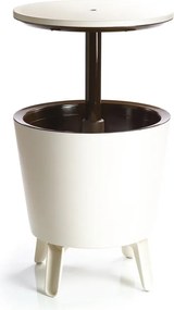 Plastikowy okrągły stolik ogrodowy z pojemnikiem na lód ø 49,5 cm Cool – Keter