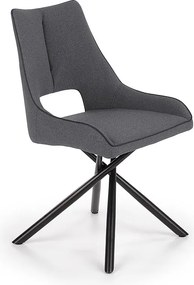 Krzesło tapicerowane K409 ciemnoszare